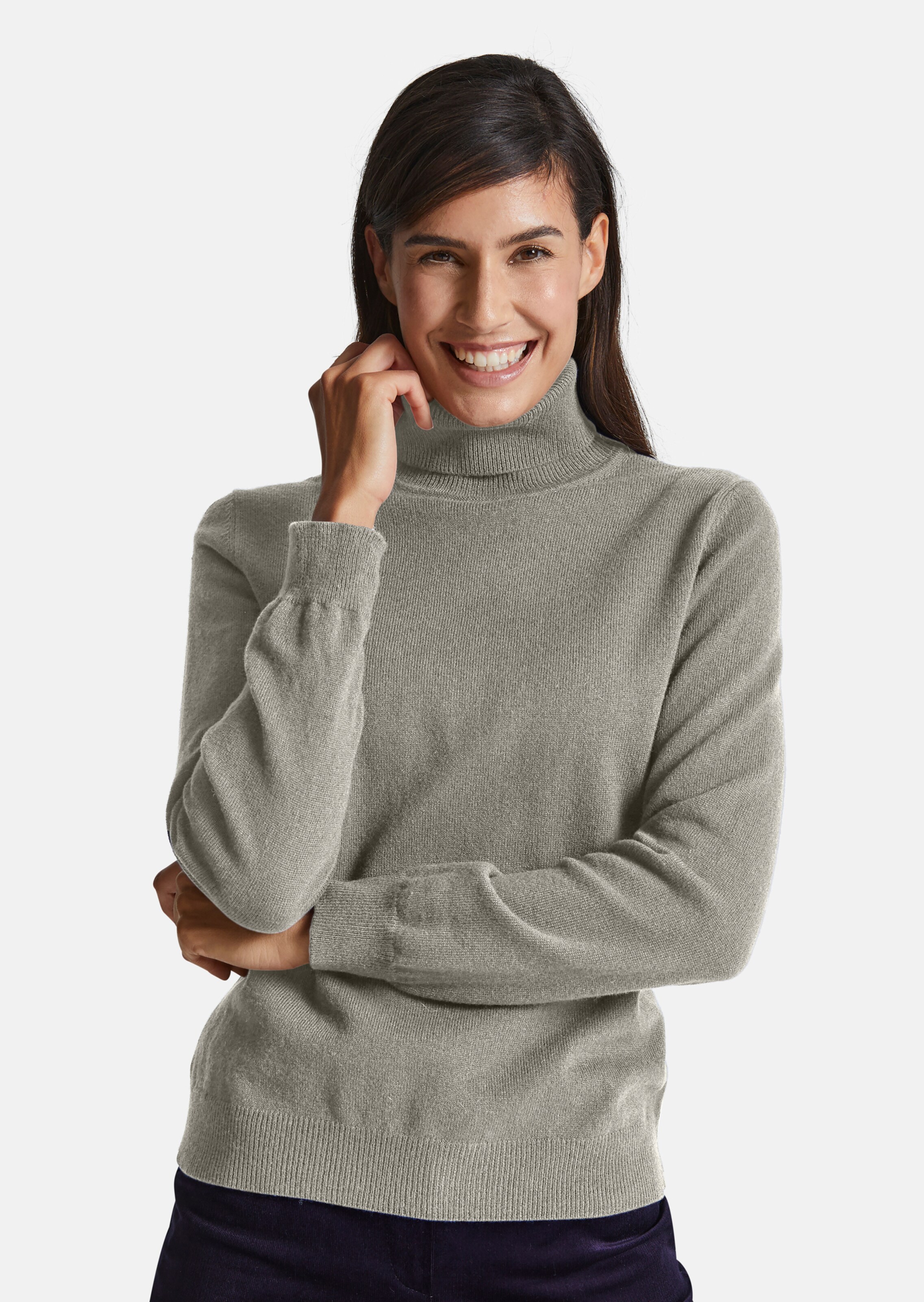 Kaschmirpullover mit Rollkragen