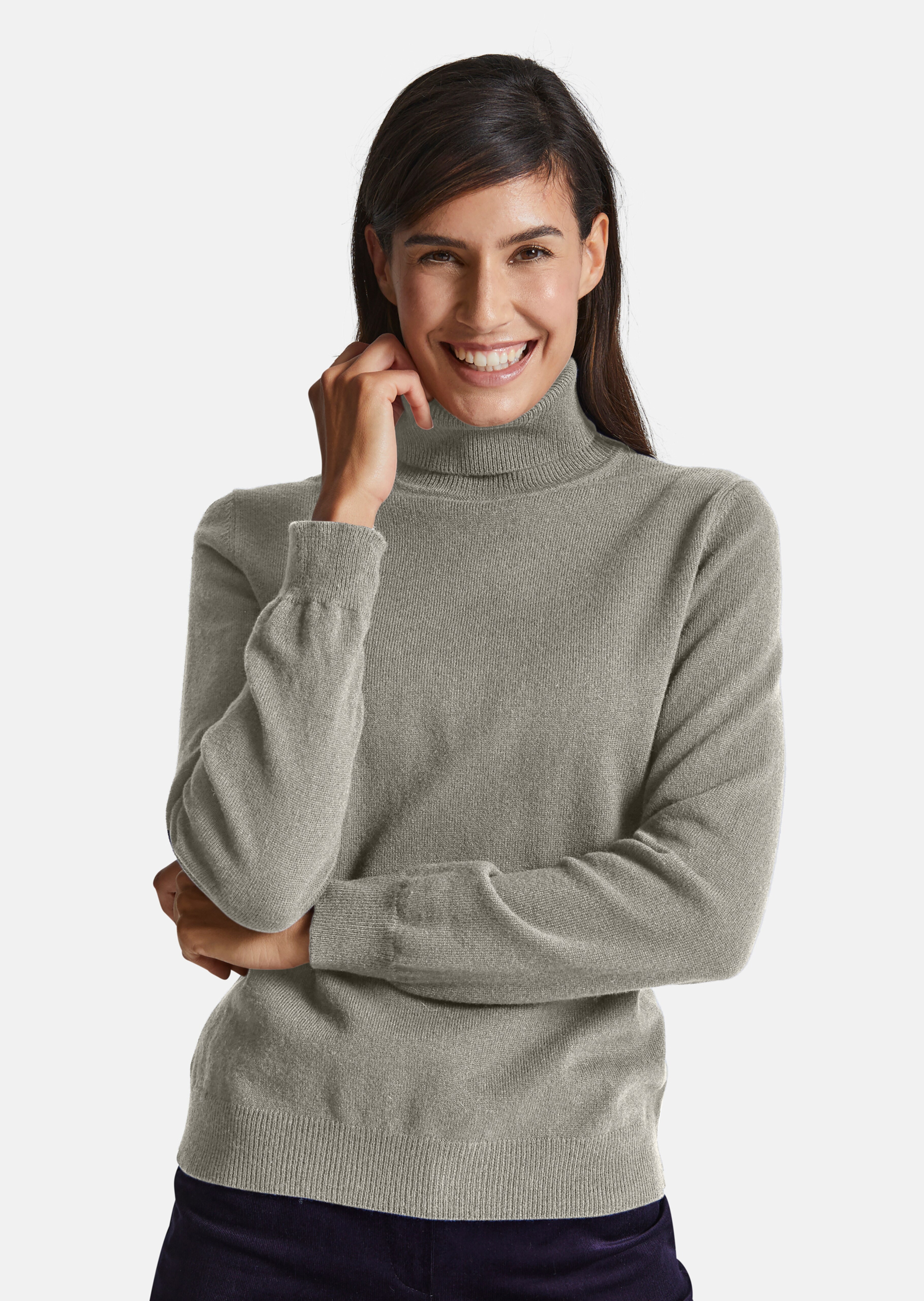 Kaschmirpullover mit Rollkragen