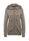 Weiche Strickjacke mit Kapuze und Reissverschluss thumbnail 2