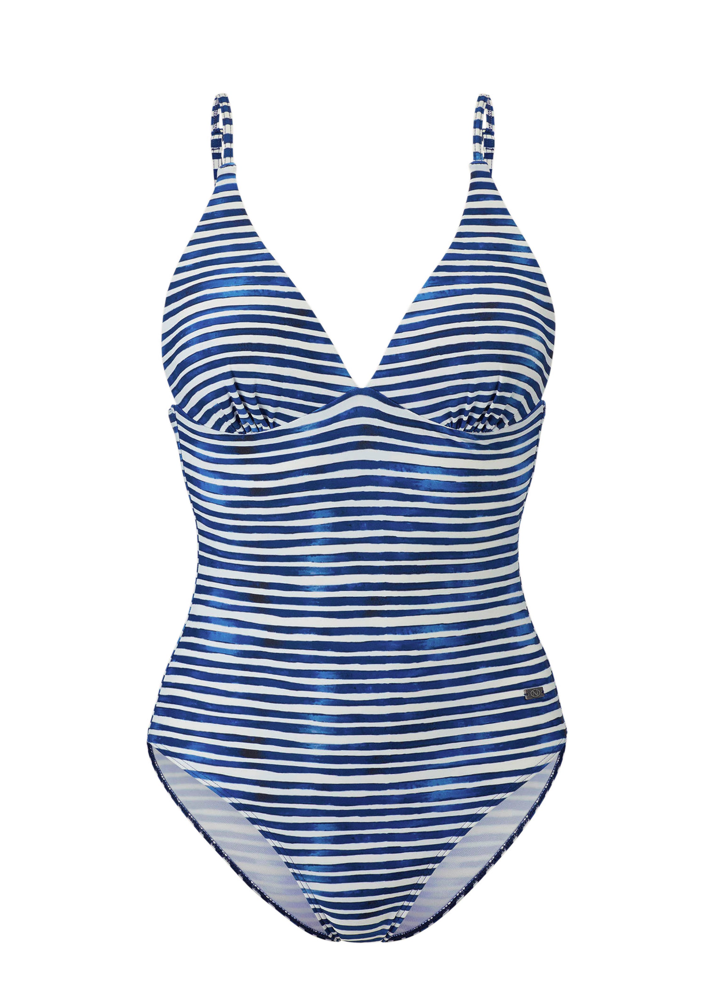 Maritimer Badeanzug mit Softschalen