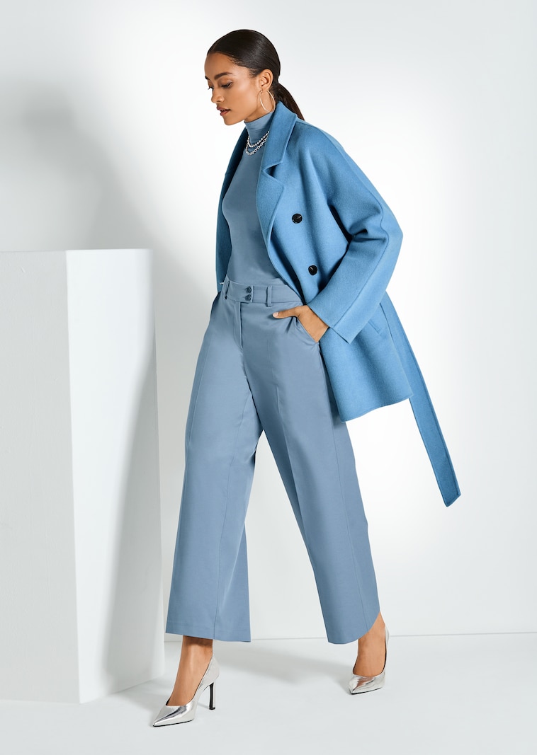 Double-face wool coat
