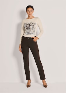 Schmal zulaufende Jeans mit Formbund thumbnail 2
