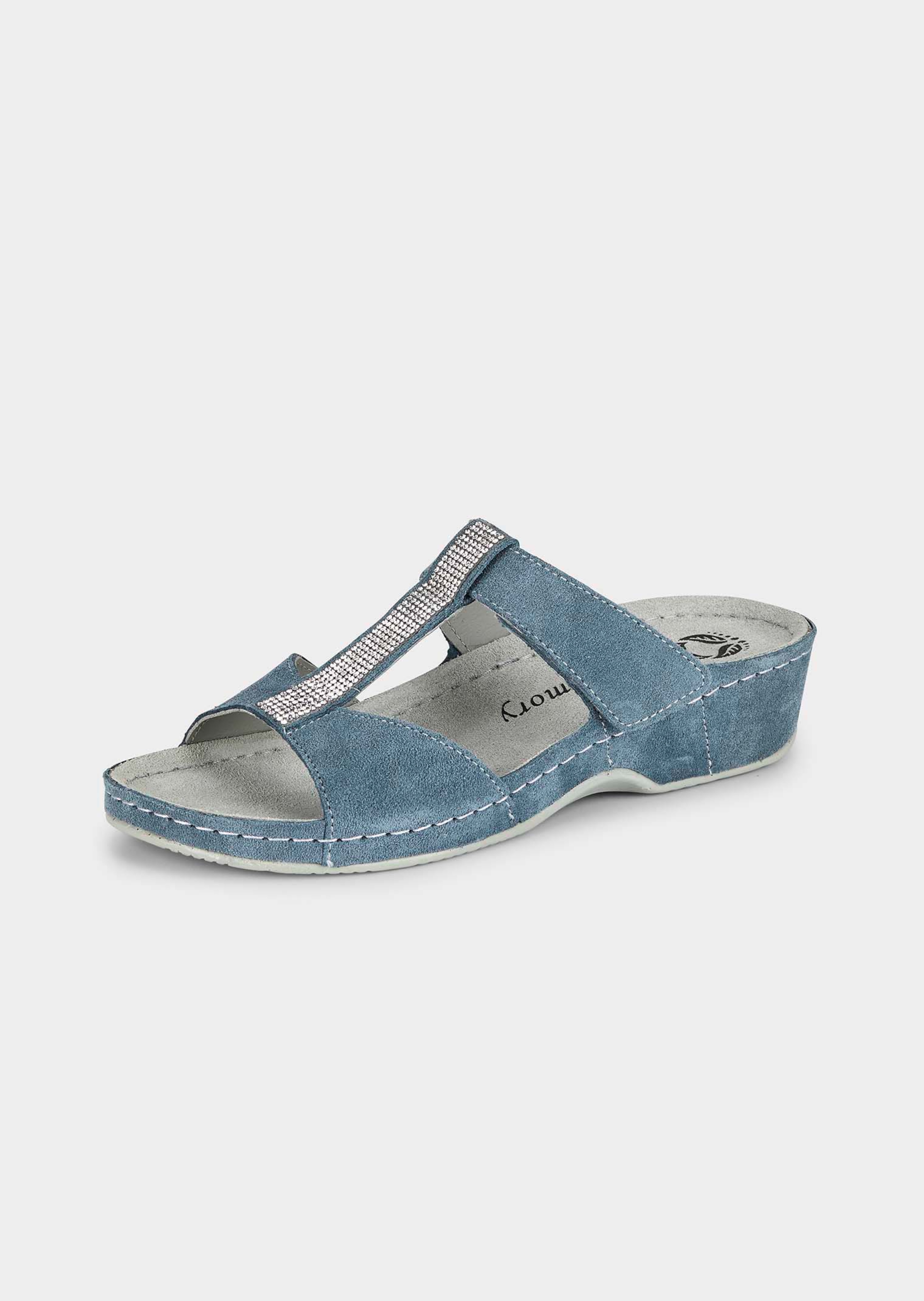 Mules avec lanières velcro réglables