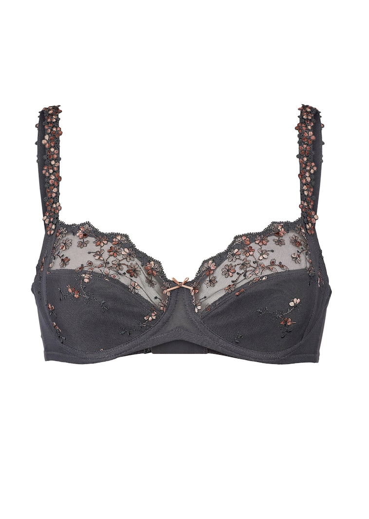 Soutien-gorge Ă armatures avec dentelle fleurie