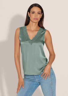 Stretch silk camisole top thumbnail 1