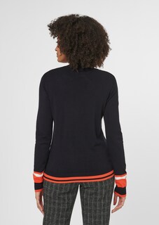 Feinstrick-Pullover mit Streifen thumbnail 3