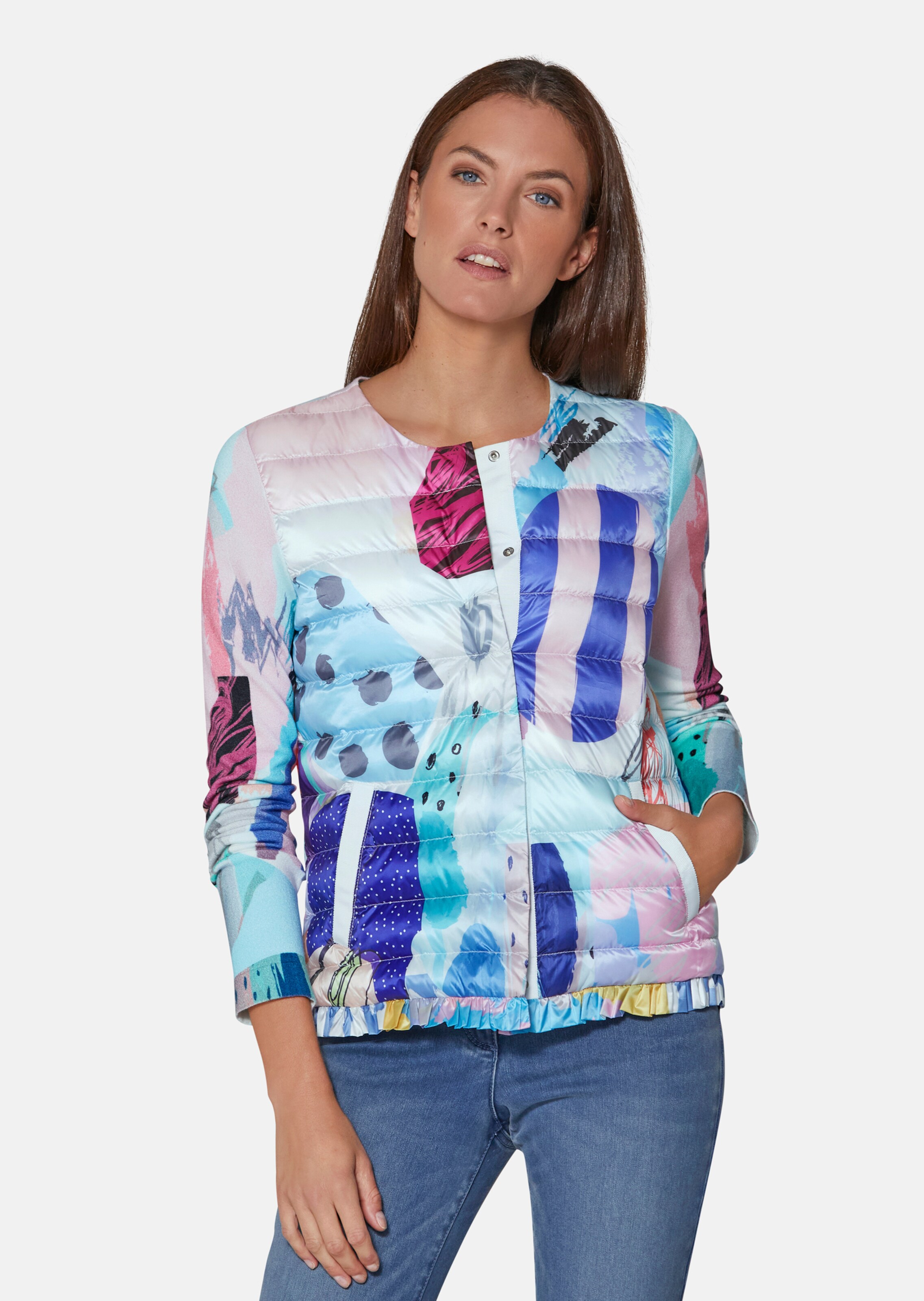 Bunte Steppjacke