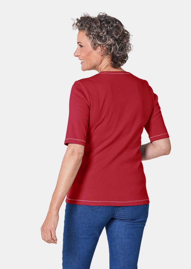 Basic shirt van puur katoen