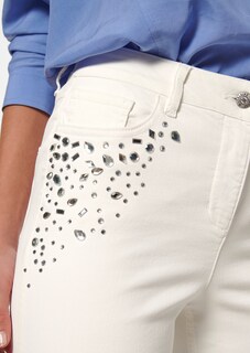 Stretch-Jeans mit Strass thumbnail 5