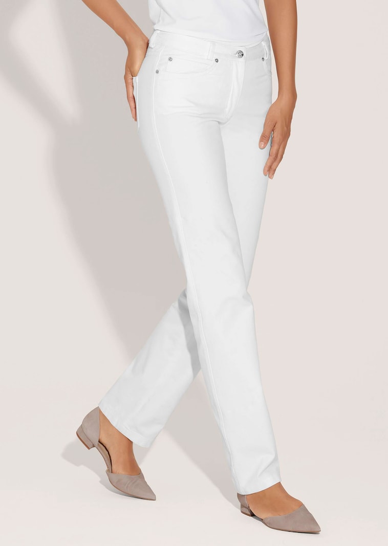 M-Jeans in gerader Form mit Logo-Stickerei