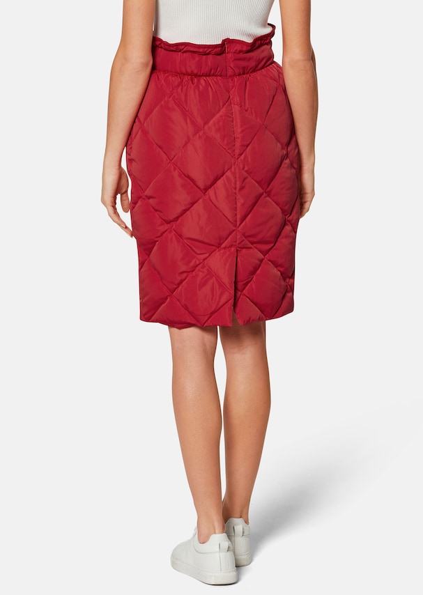 Padded quilted skirt in paperbag style 2