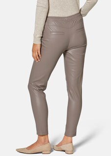 Beschichtete Hose in Lederoptik thumbnail 3