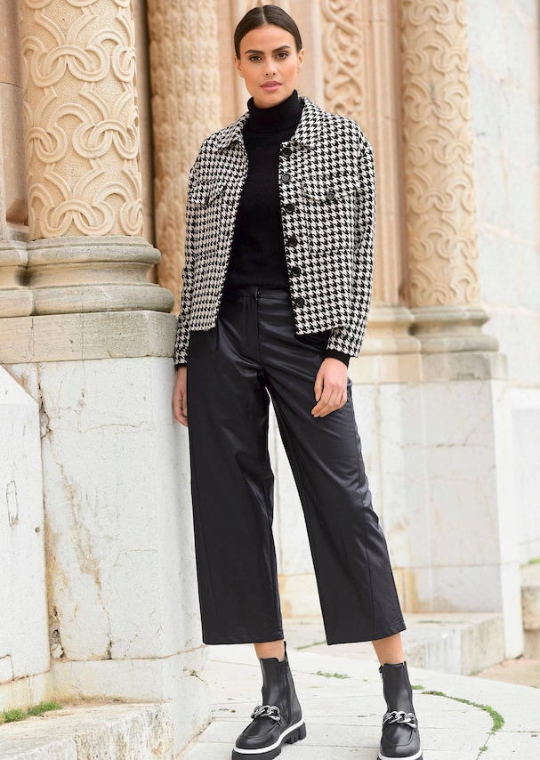 Culotte in modischer Lederoptik 2