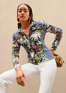 Shirtjacke mit Streifen- und Blumendruck thumbnail 7