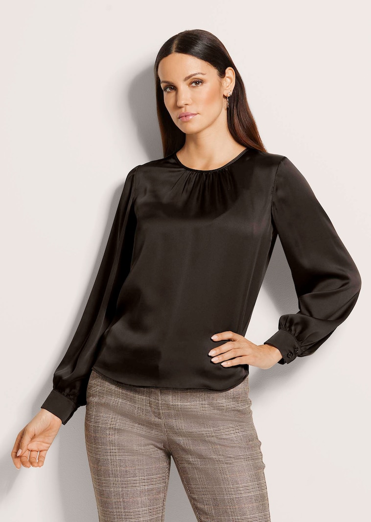 Satinbluse