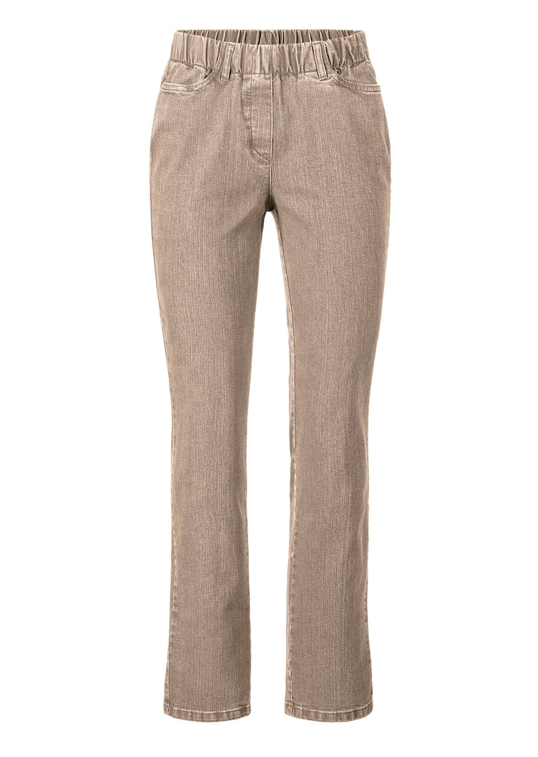 Klassieke jeans CARLA met elastische tailleband