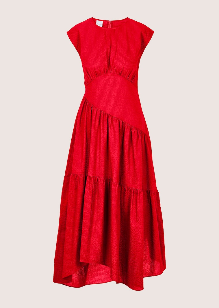 Robe en coton à jupe à étages