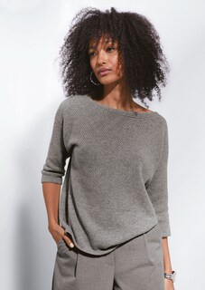 Kaschmir-Pullover mit Struktur-Mix thumbnail 7