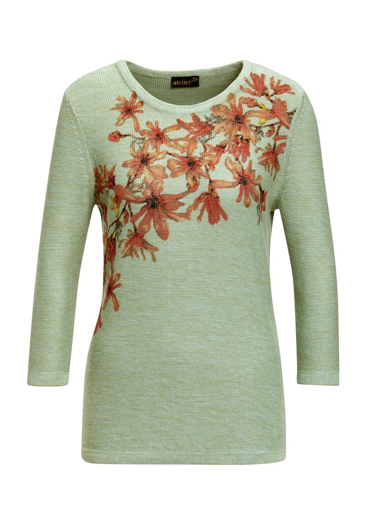 Pullover met bloemenprint