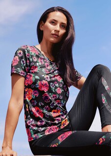Softes Blumen-Shirt mit recyceltem Polyester thumbnail 2