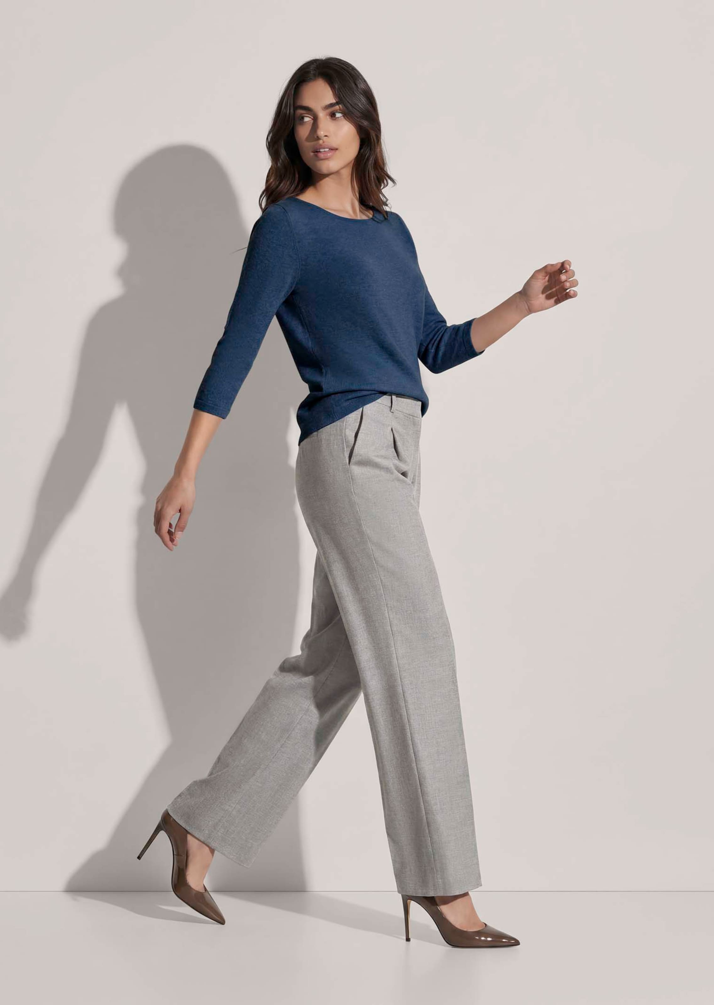 Pullover aus reinem Kaschmir mit 3/4-Arm
