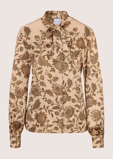 Schluppenbluse mit floralem Print thumbnail 6