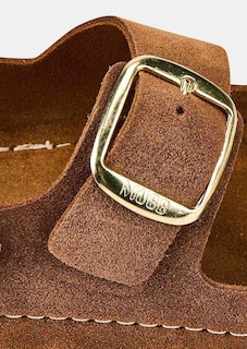 Sandales en cuir avec boucles, coloris or thumbnail 3