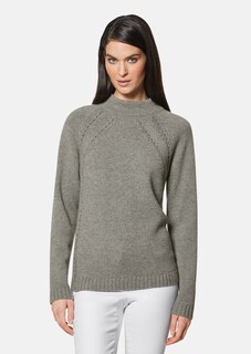 Stehkragen-Pullover mit Ajour-Details thumbnail 1