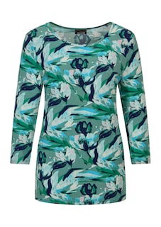Jersey-Shirt mit Blumenmuster thumbnail 6