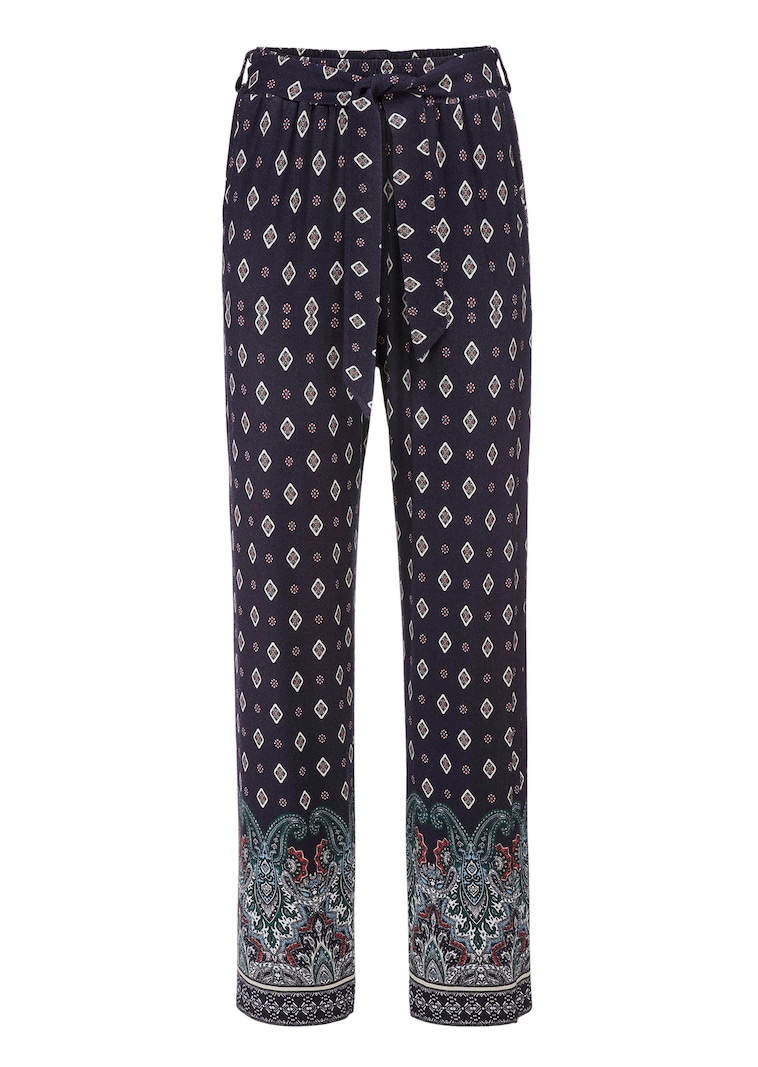 Pantalon de loisirs avec taille élastique et ceinture à nouer