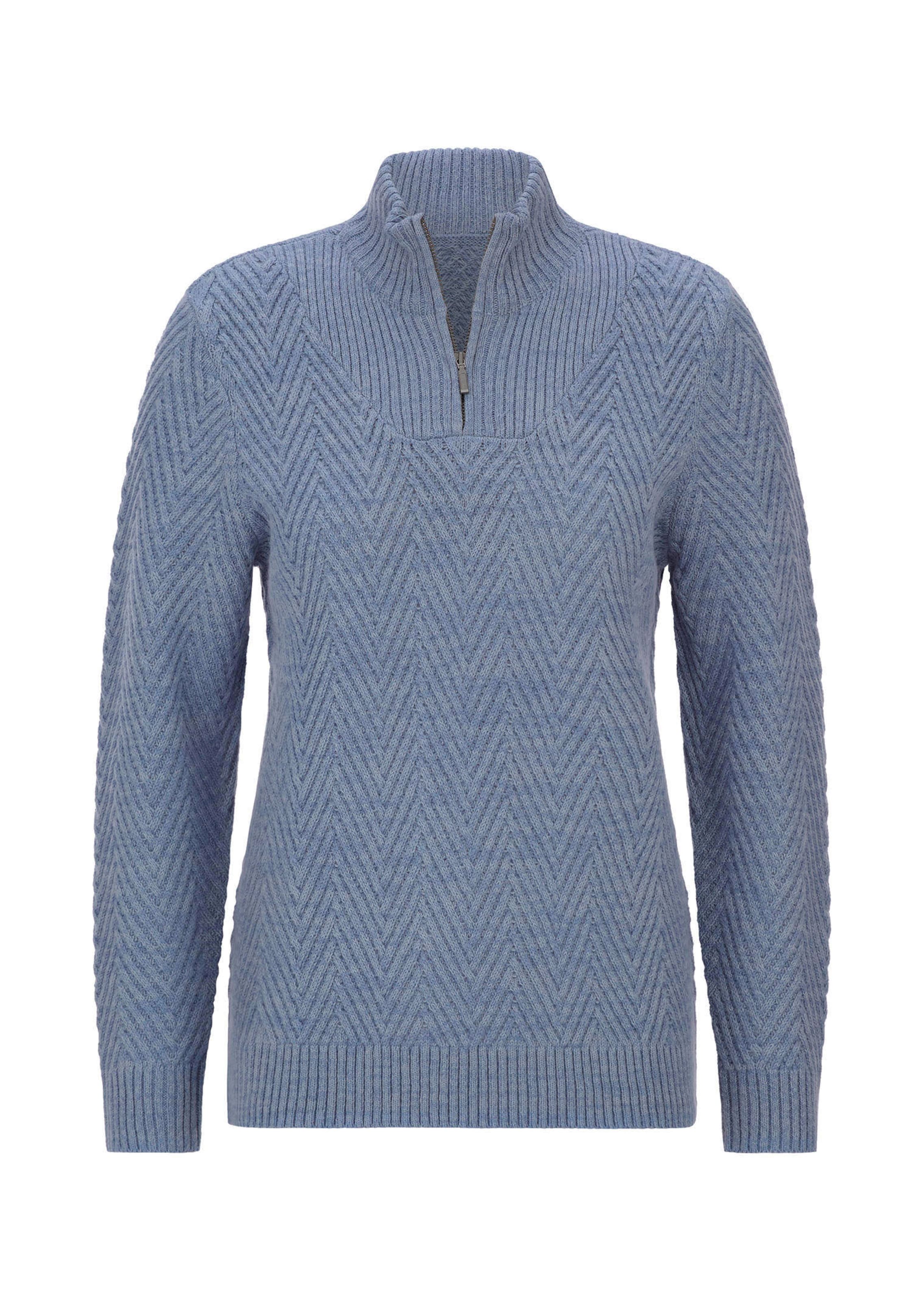 Tricot pullover met troyerkraag