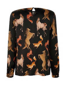 Bluse mit Krempelärmel thumbnail 6