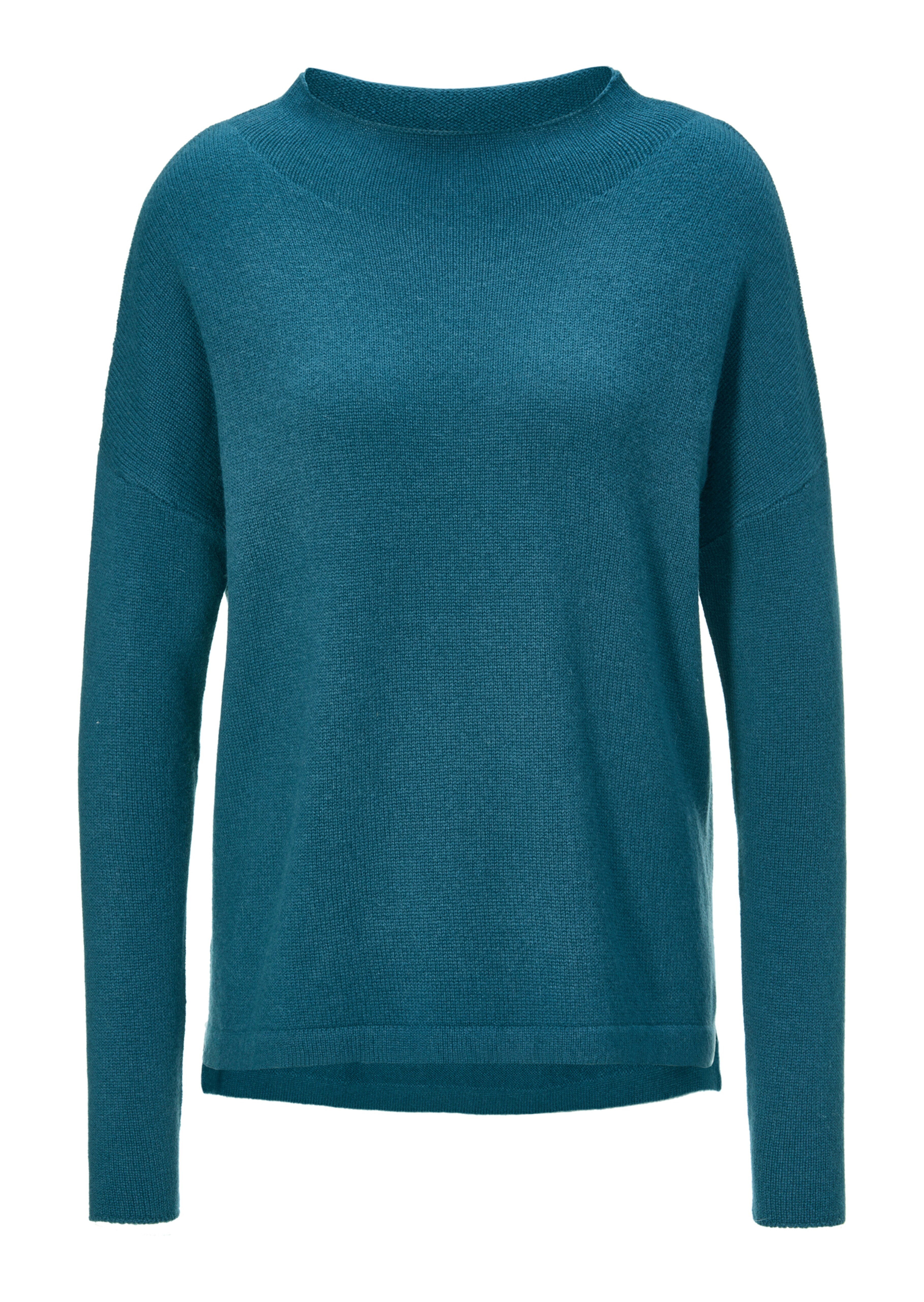 Stehkragenpullover mit Kaschmir