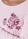 Long-sleeved shirt with floral embroidery thumbnail 5