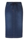 Schlanker Rock aus Sweat-Denim thumbnail 6