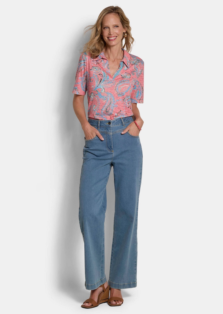 Jean ample VERA avec ceinture montée en forme