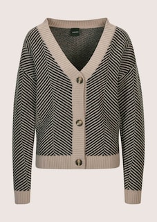 Strickjacke mit Jacquard-Muster thumbnail 6