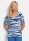 T-shirt en jersey de coton doux avec un imprimé aquarelle thumbnail 1