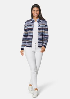 Cardigan motifs norvégiens en maille jacquard de haute qualité thumbnail 2