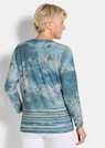 Shirtjacke aus geringeltem Struktur-Jersey thumbnail 3