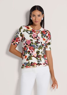 Rundhals-Pullover mit Unikat-Print thumbnail 1