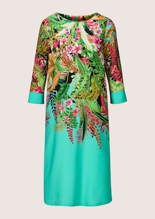 Tropenprint-Kleid mit 3/4-Ärmeln thumbnail 6