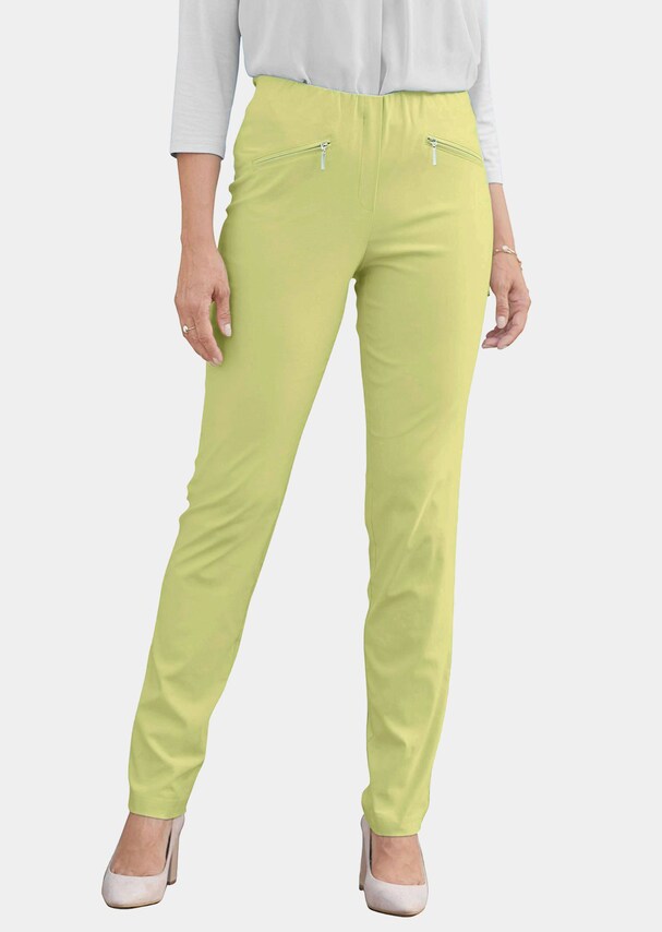 Pantalon hyper LOUISA extensible avec poches zippées