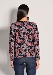 Kimono-Sweatshirt mit All-over-Print thumbnail 3