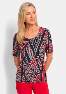 Katoenen shirt met grafische print thumbnail 7