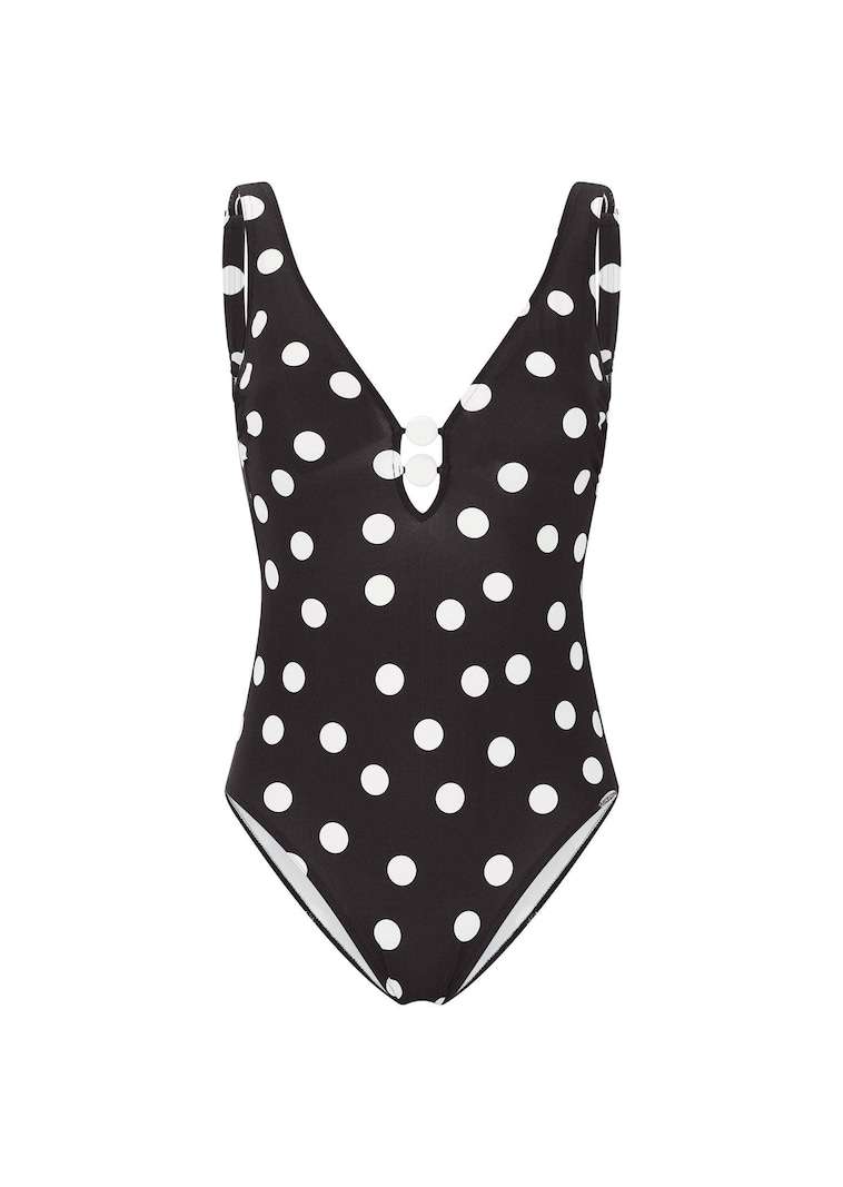 Badeanzug im Polka-Dots-Muster