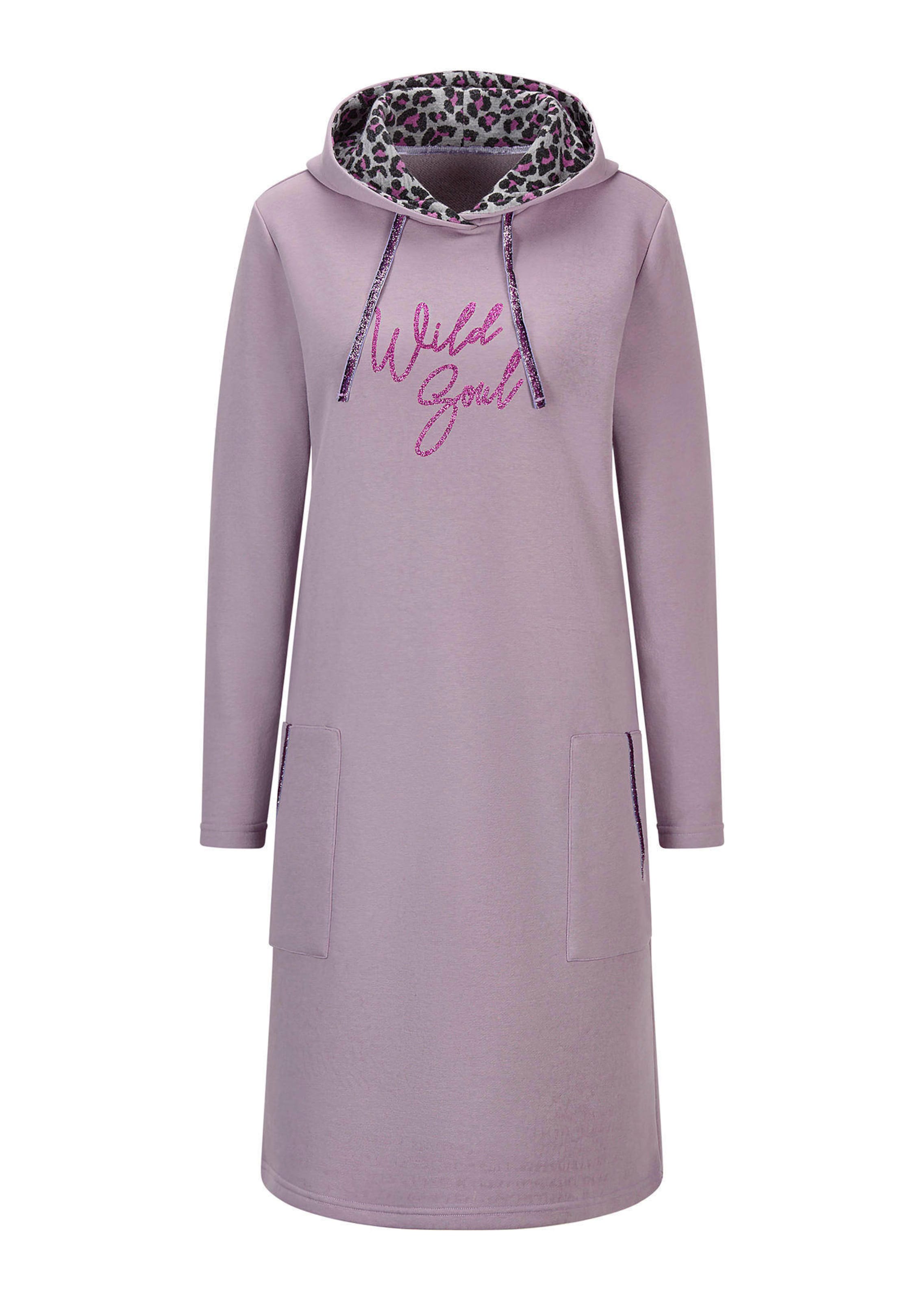 Robe en sweat avec capuche