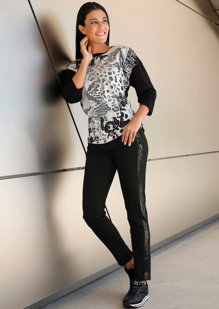 Shirt mit platziertem Druck