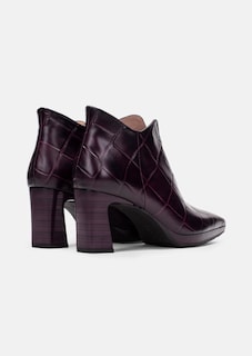 Bottines en cuir à motif reptile thumbnail 3