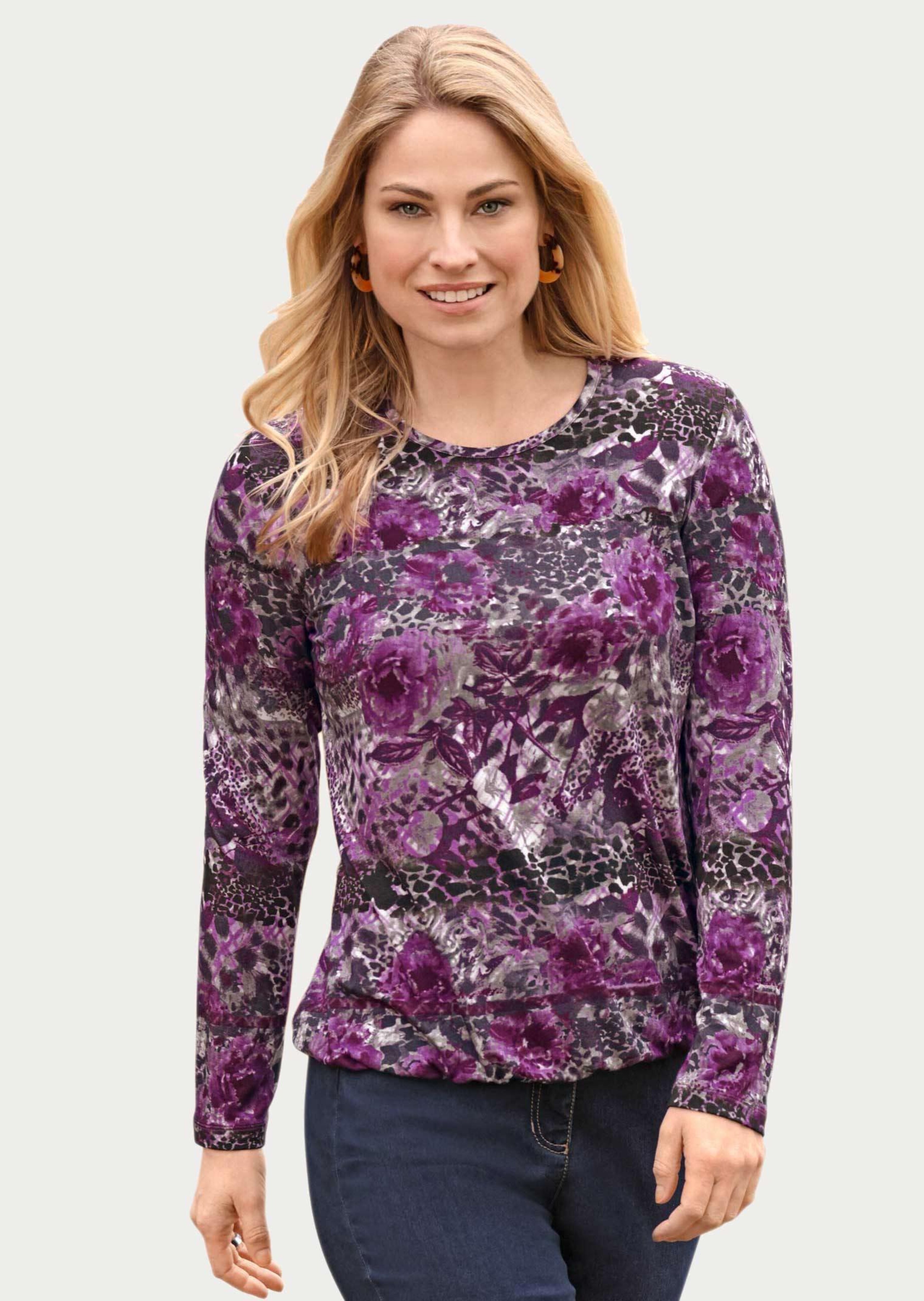 Bequemes Druckshirt im Mustermix